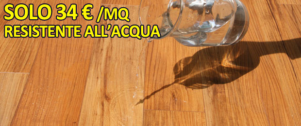 Pavimento in legno impermeabile
